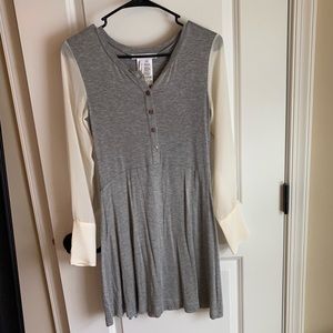 Bcbg sheer sleeve dress